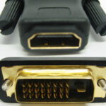 Hdmi female to dvi male 24+1 connecter
