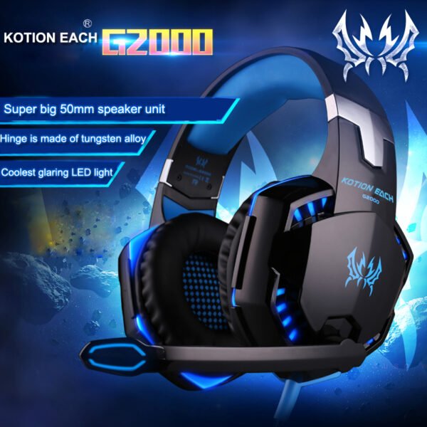 Kotion Each G2000 Stereo Gaming Headset Deep Bass Computer Gaming Wired ...