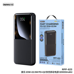 Remax RPP-623 Power Bank 20000mAh 20W + 22.5W PD + QC Black