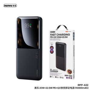 Remax RPP-622 20W + 22.5W PD + QC Fast Charge Power Bank 10000mAh