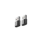 Joyroom S-h152 Usb Male To Type-c Female Adapter 2pcs Black